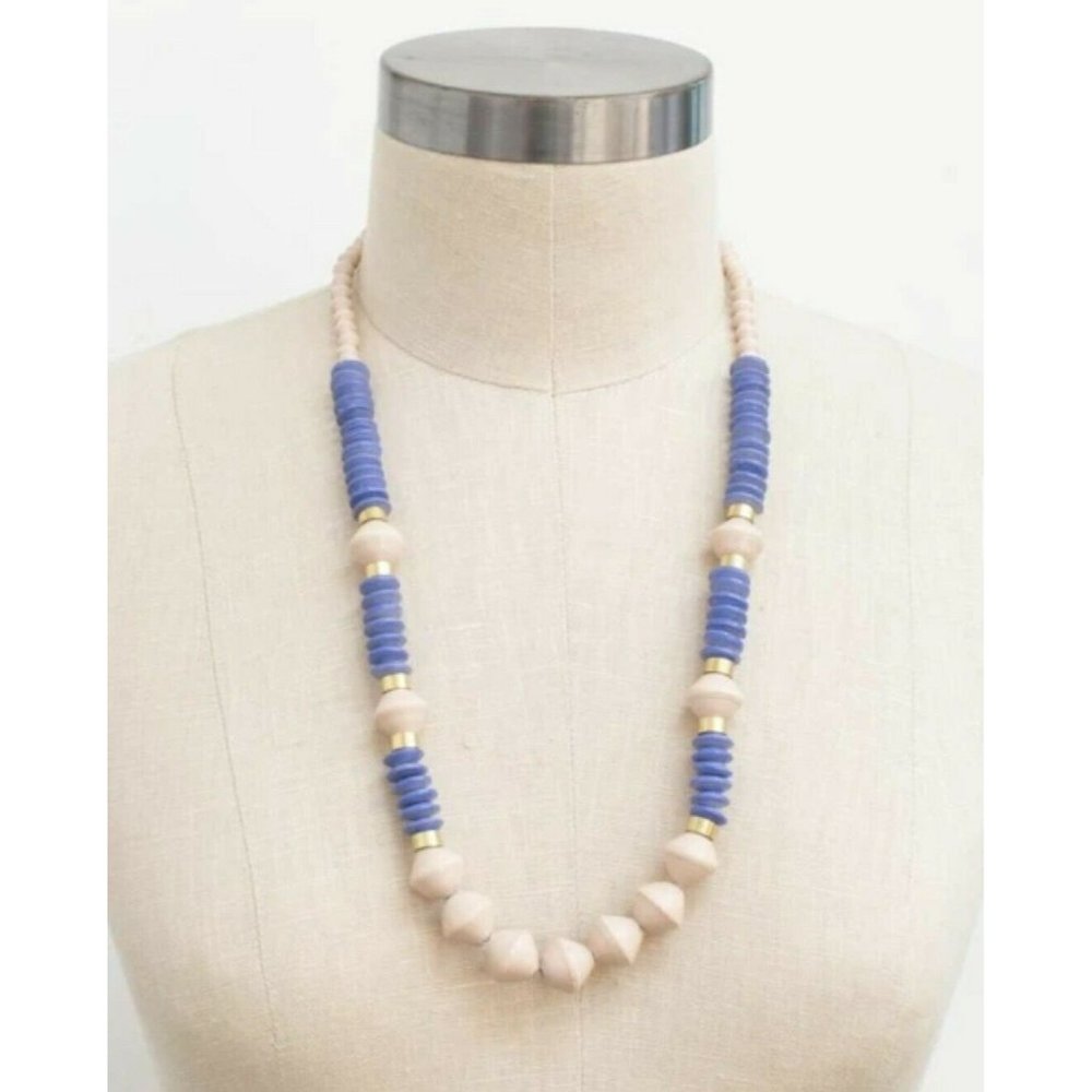 Thirty One Bits Shorebreak Beaded Necklace Handmade African New With Tags. Cute